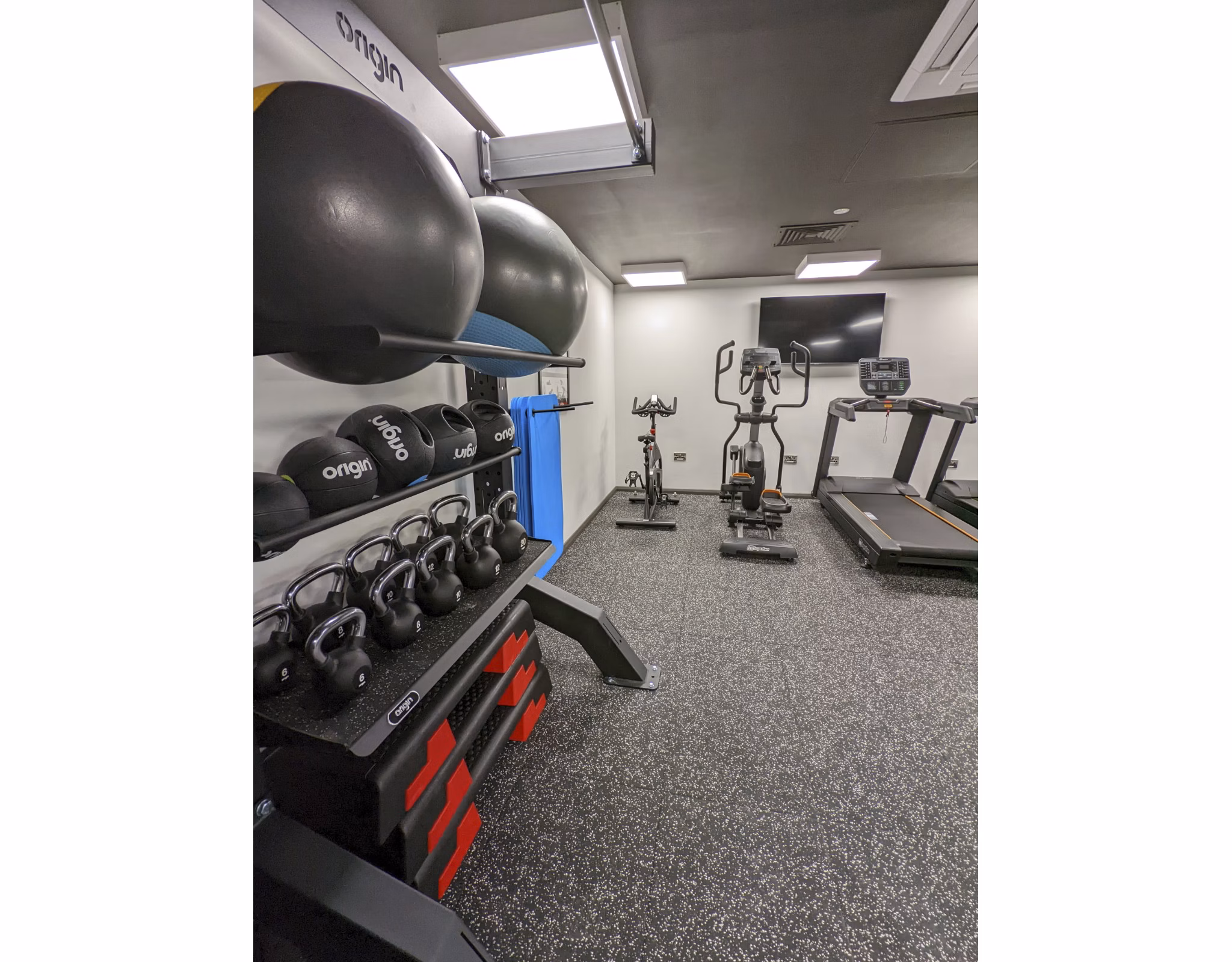 fitness center at Merchant Studios