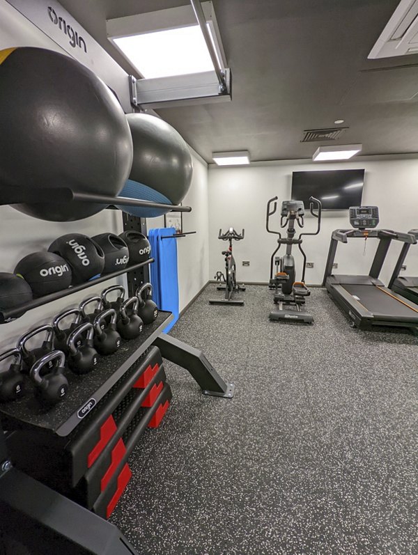 fitness center at Merchant Studios