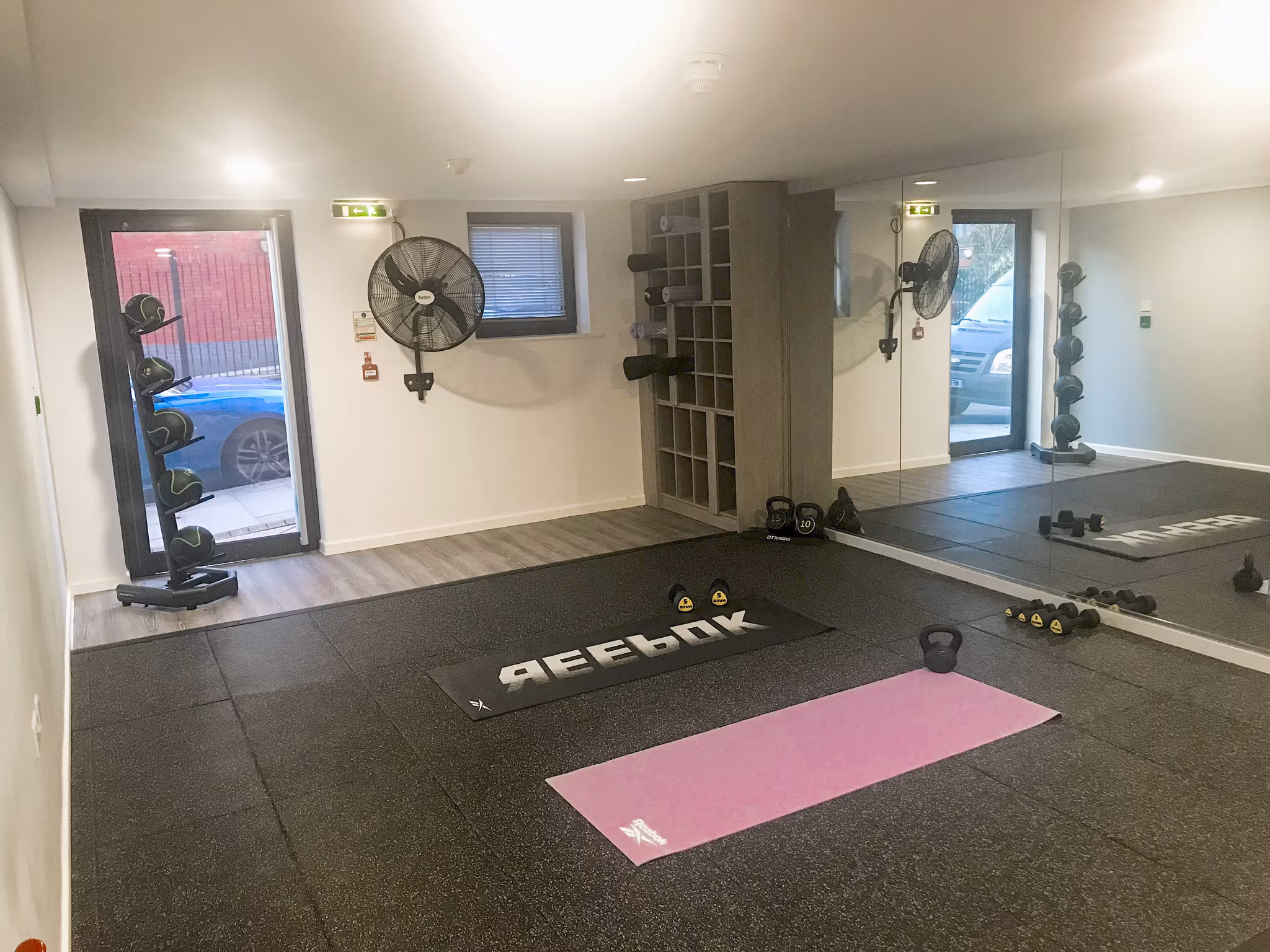 fitness center at Central Place