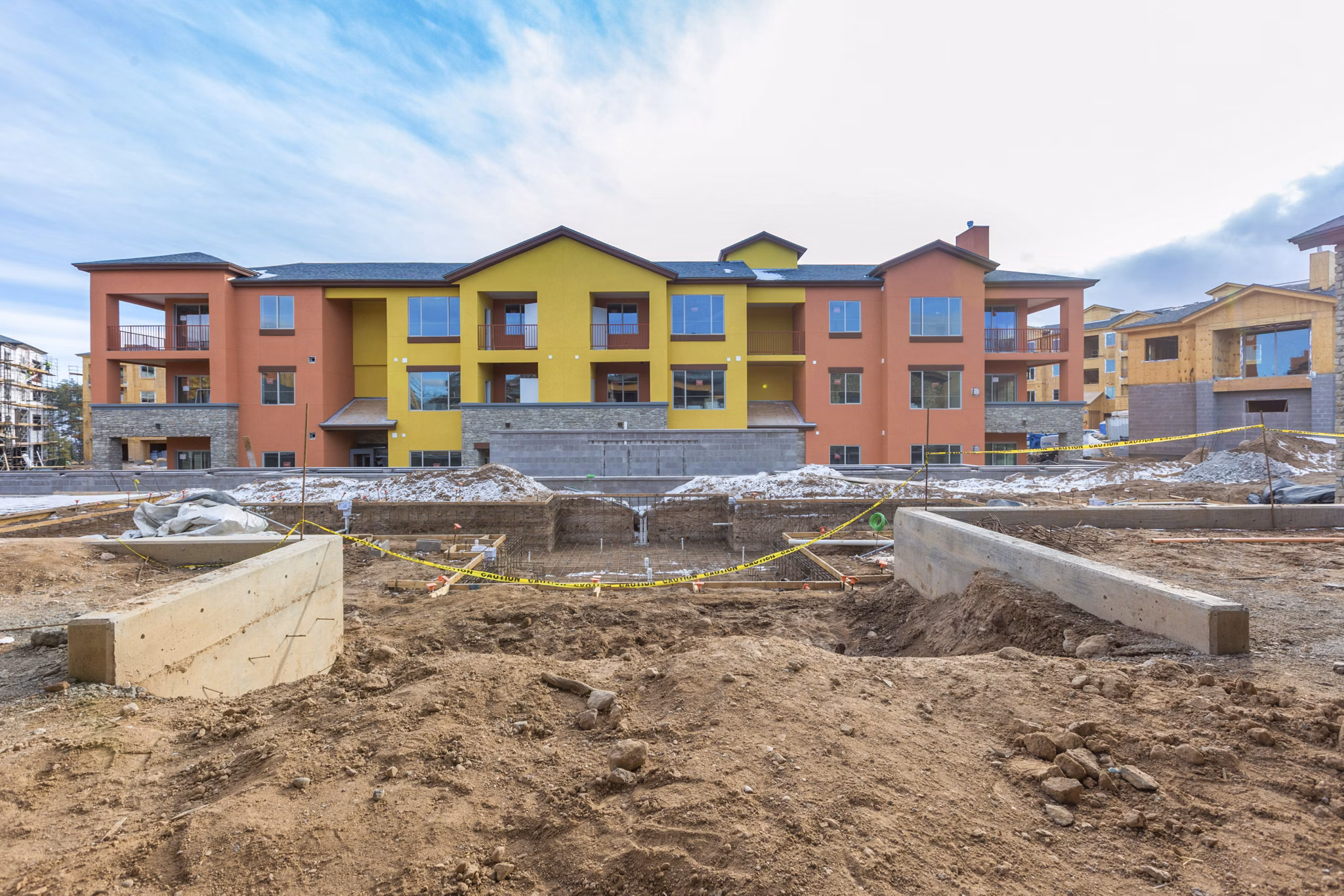 building at The Hill Apartments