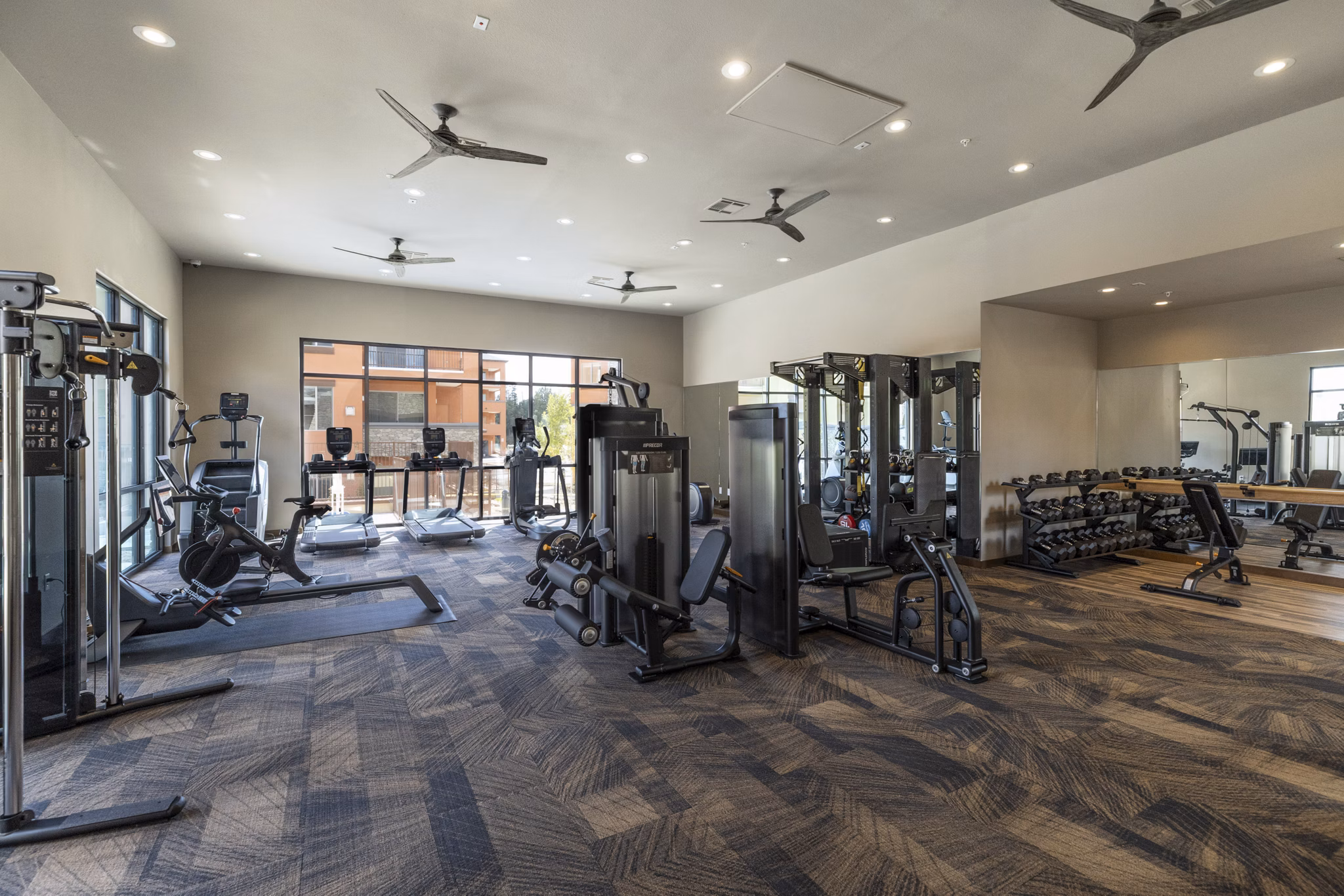 fitness center at The Hill