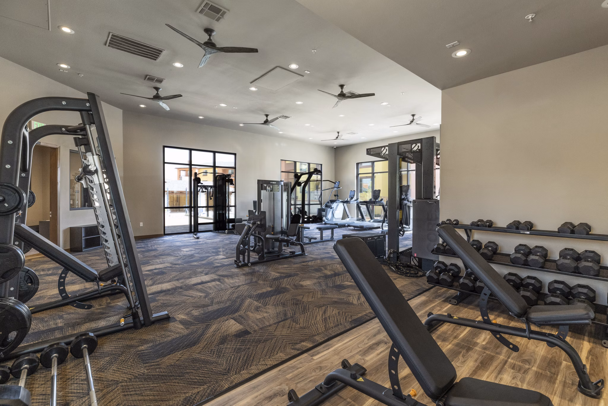 fitness center at The Hill