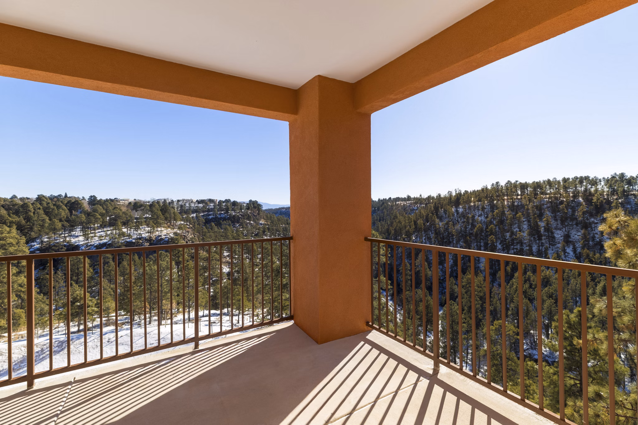 patio at The Hill Apartments 