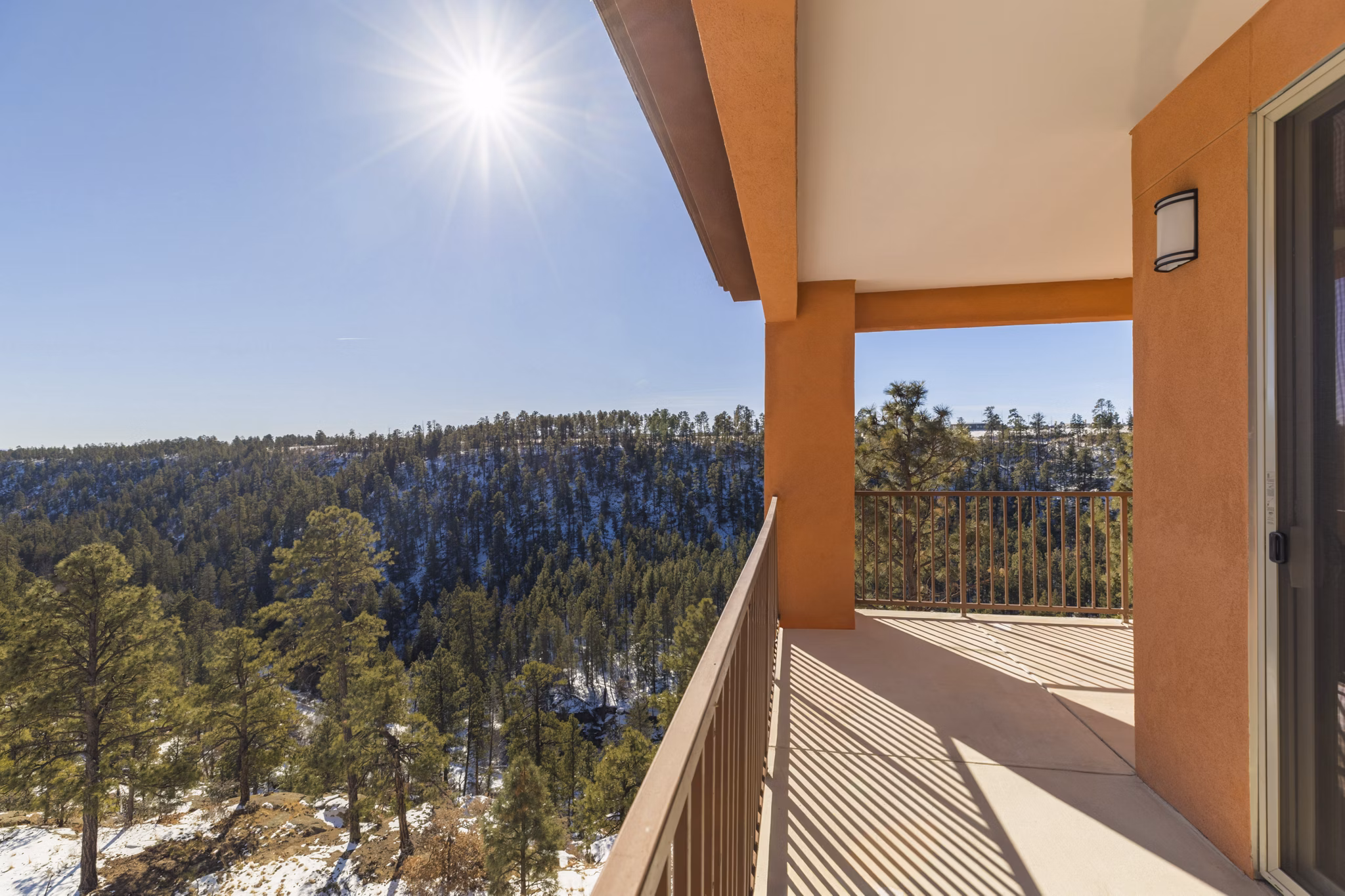 patio at The Hill Apartments 