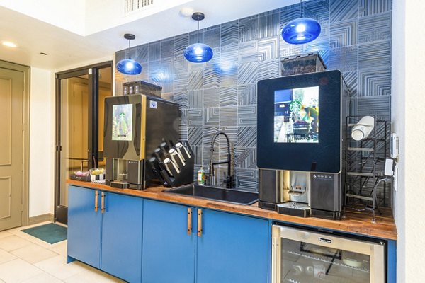 Elegant clubhouse featuring modern design at 4001 Midtown Apartments