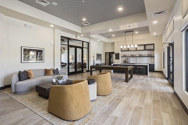 Elegant clubhouse with modern decor at DASH Downers Grove Apartments