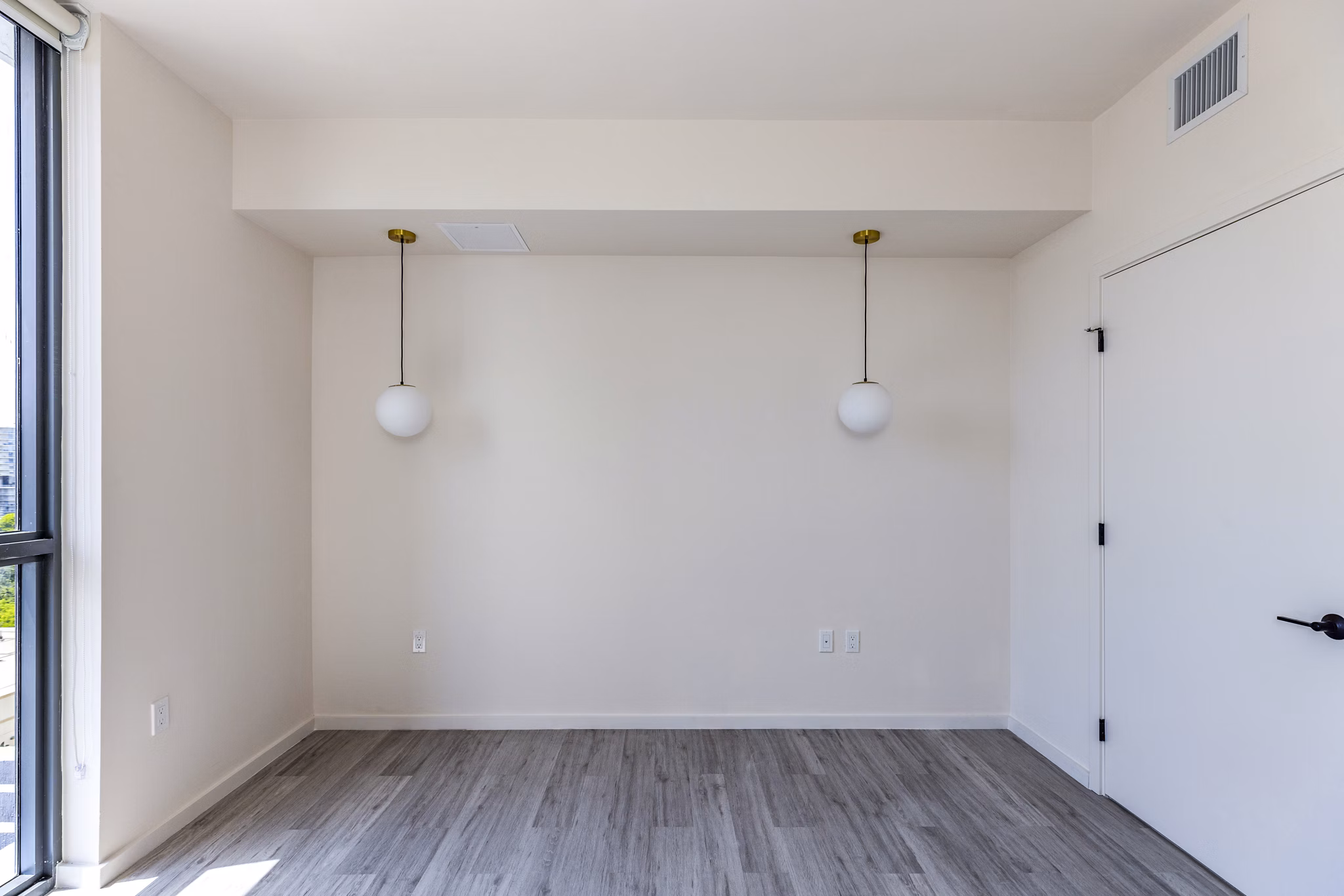Cozy bedroom with modern decor at Metro Edgewater Apartments
