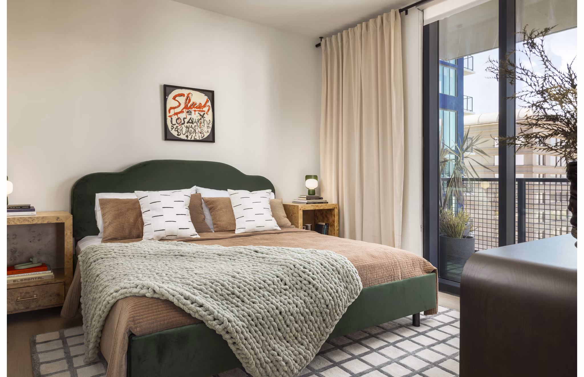 Bedroom at The Waller Apartments