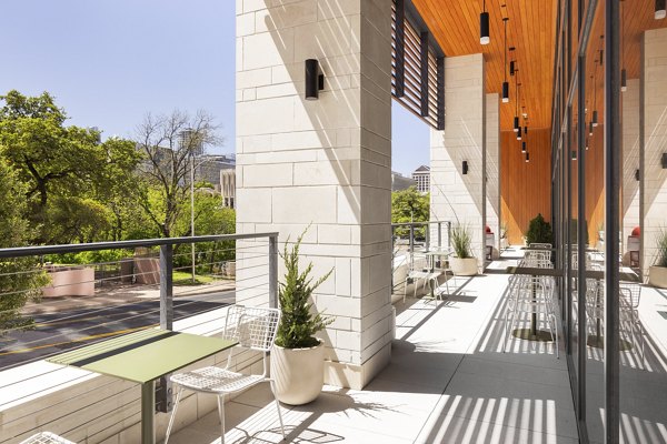 patio area at The Waller Apartments