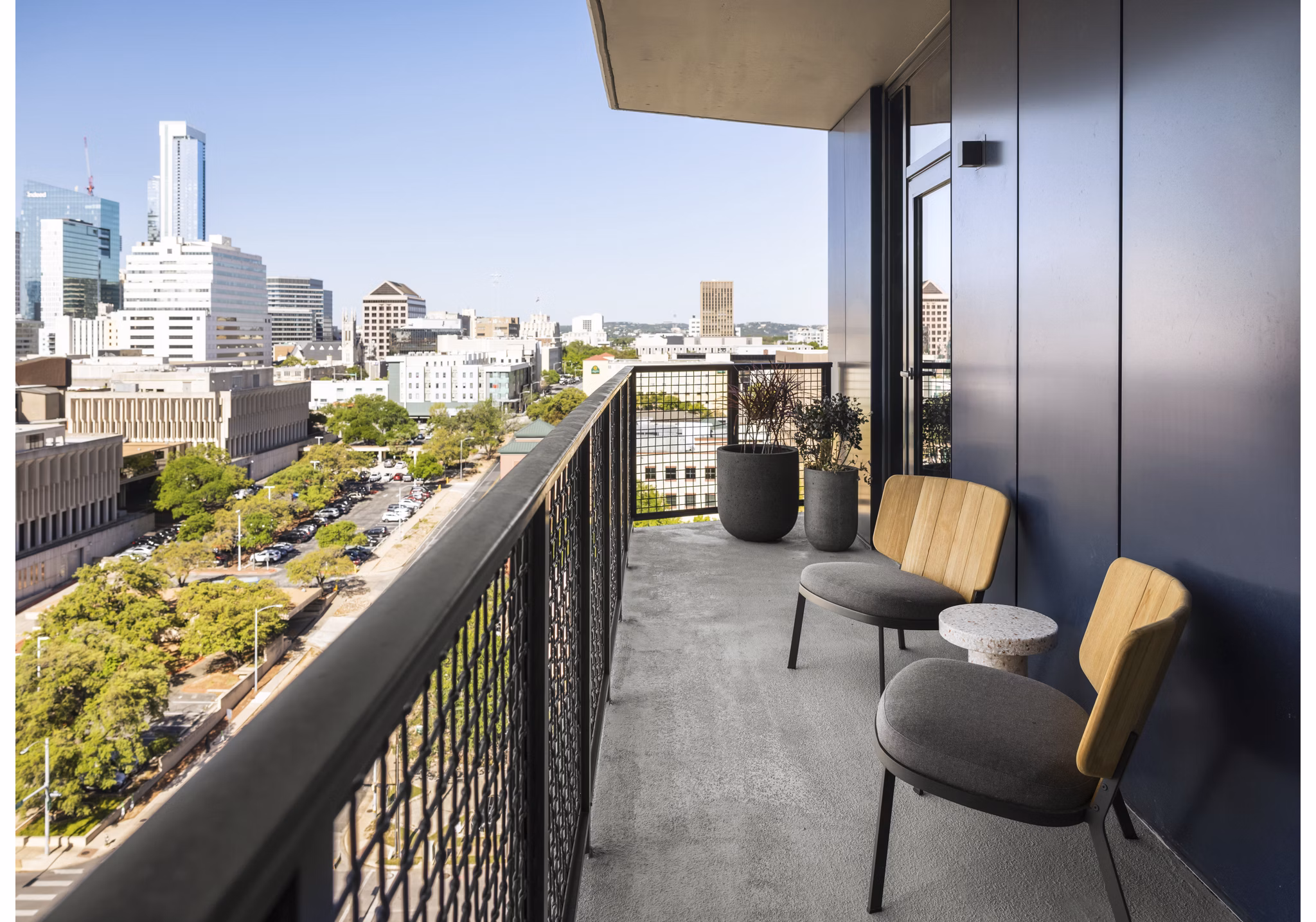 Patio at The Waller Apartments