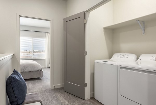 laundry room at H2O Townhomes Apartments