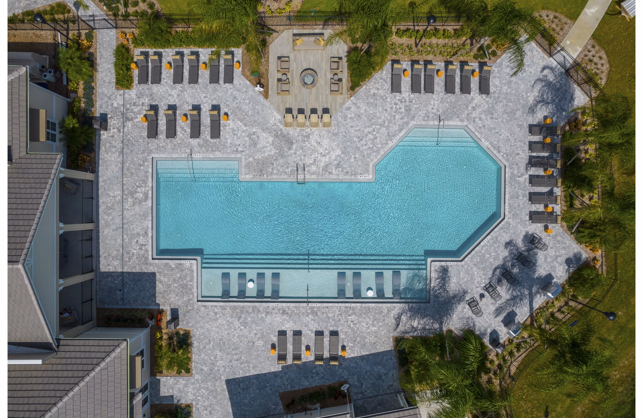 Mira Crystal Lake Apartments: Scenic view overlooking lush greenery, enhancing luxury lakeside living