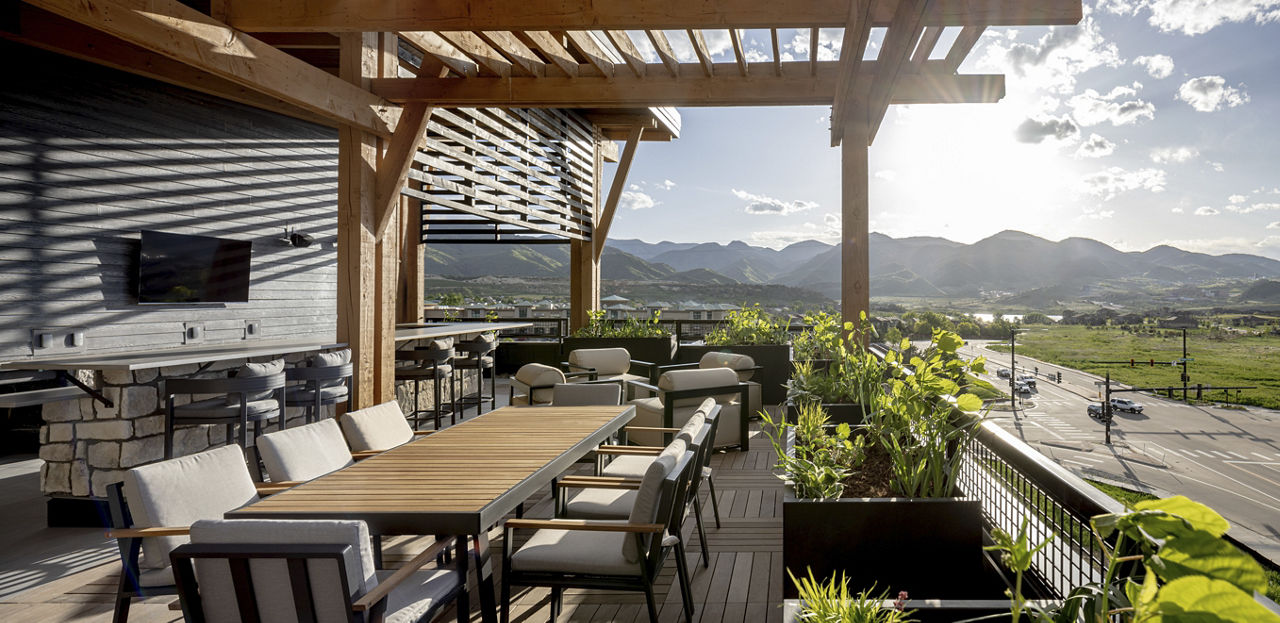 Roof deck at Broadstone Sterling Ranch (1 of 2)
