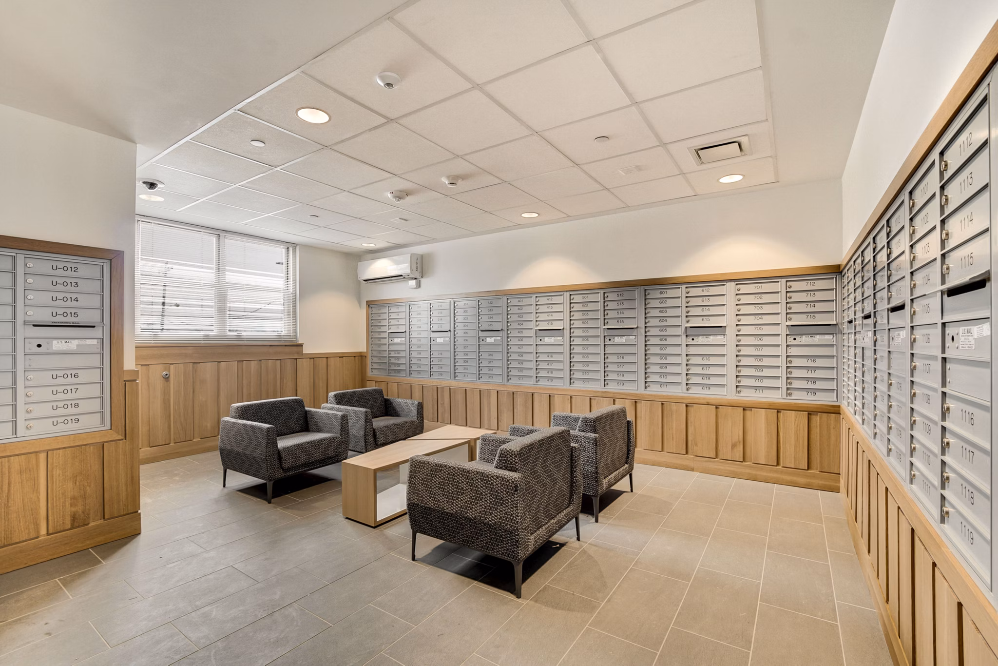 mail room at Meta Christy House Apartments