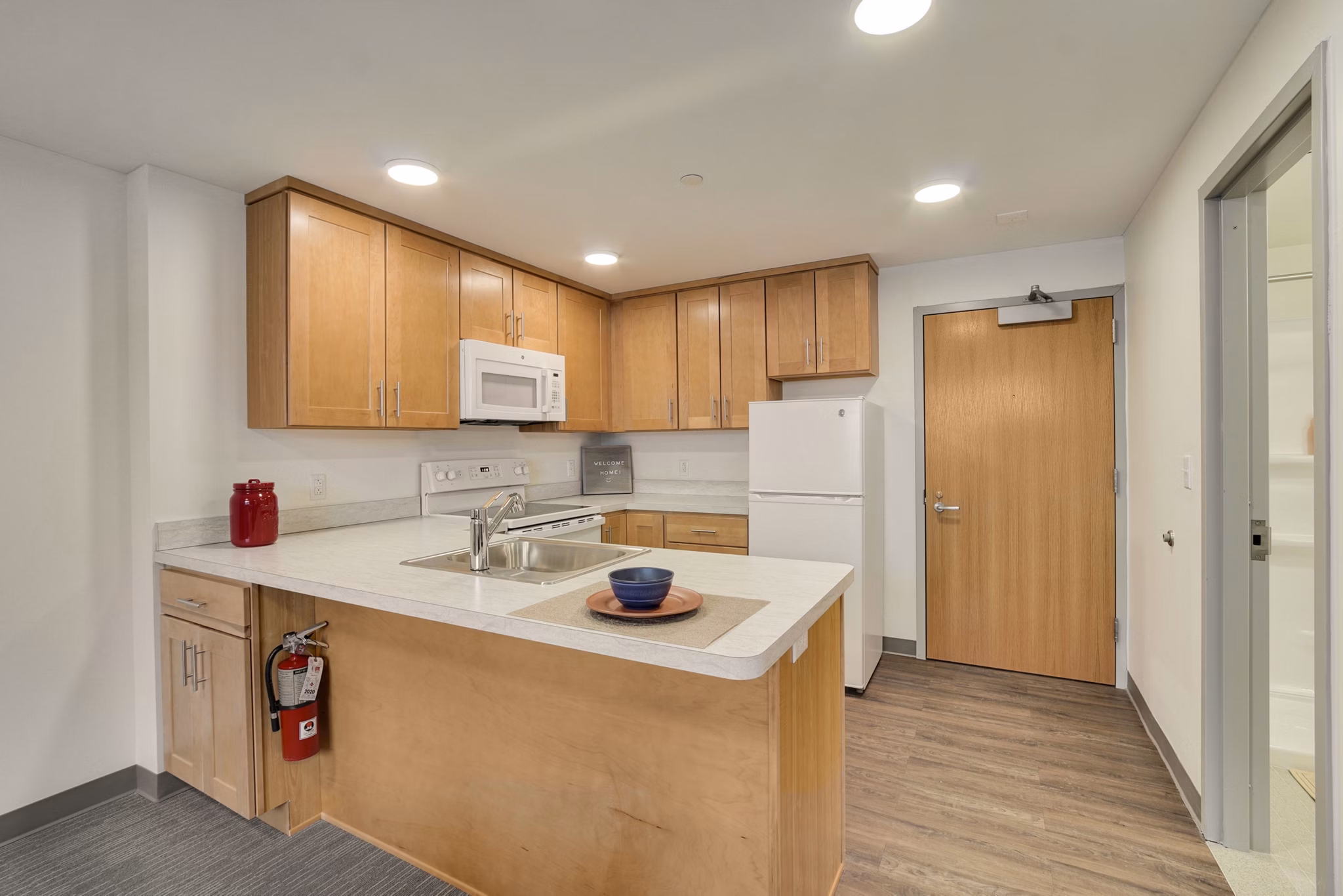 kitchen at Meta Christy House Apartments