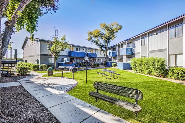 grill area/patio at Monterey Village Apartments