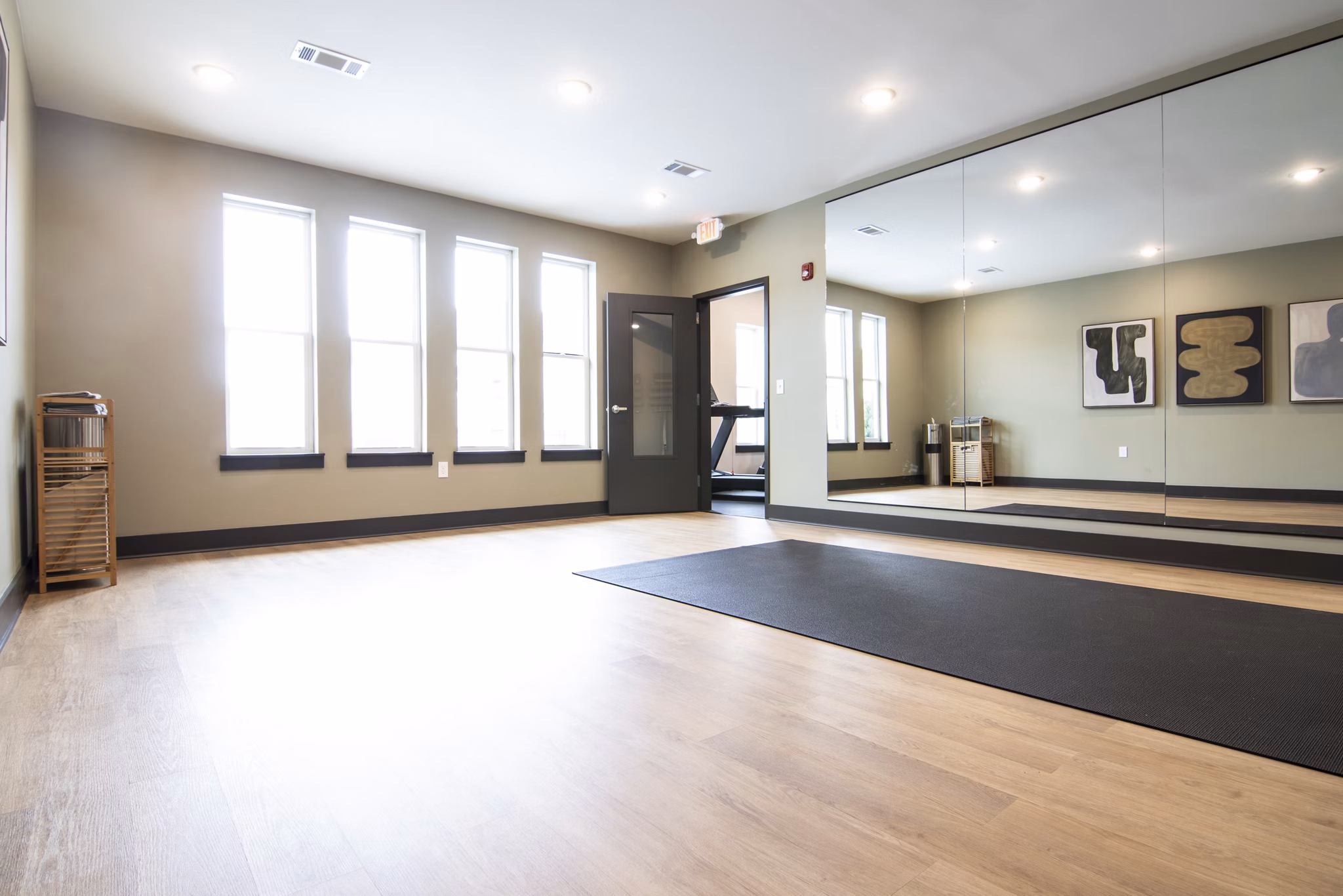 State-of-the-art fitness center at Prose Buda Apartments with modern equipment and workout spaces
