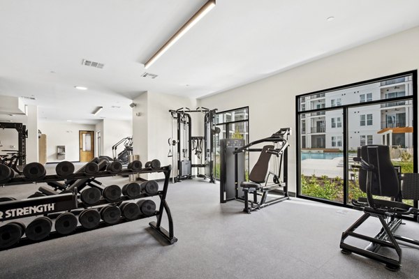 Modern fitness center with state-of-the-art equipment at 3500 West View Apartments