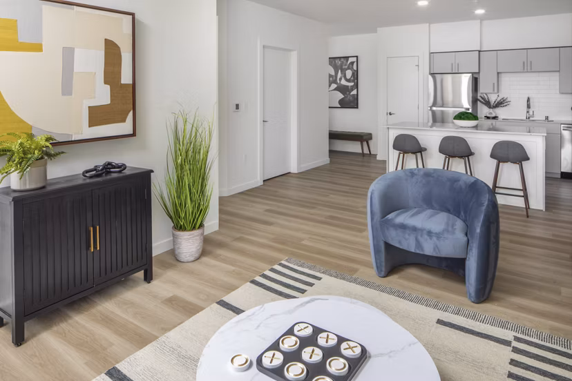 living room at Prose Battle Ground Apartments
