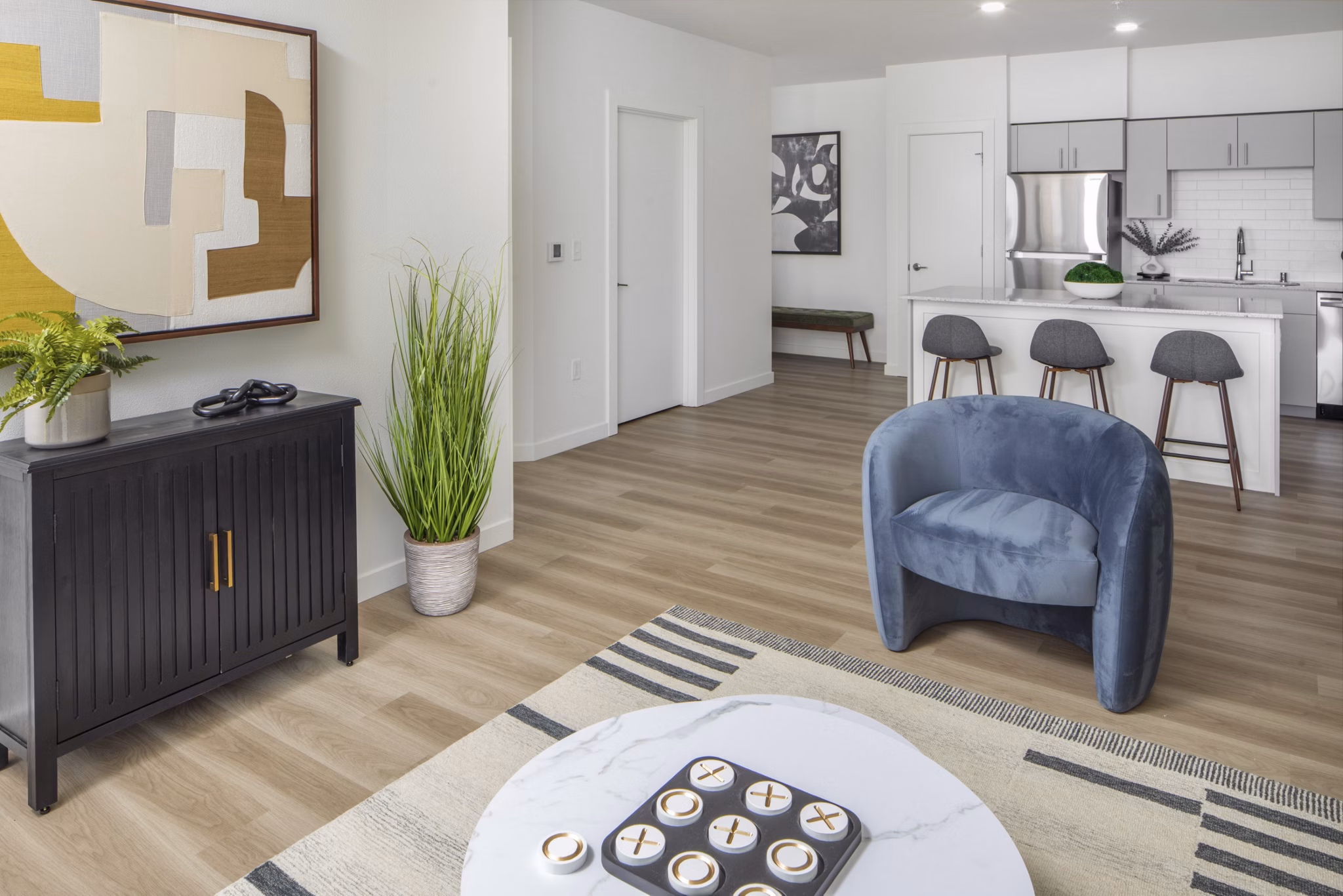 living room at Prose Battle Ground Apartments