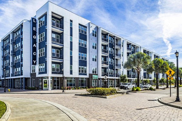 Legacy Encore: Chic modern building in vibrant urban setting