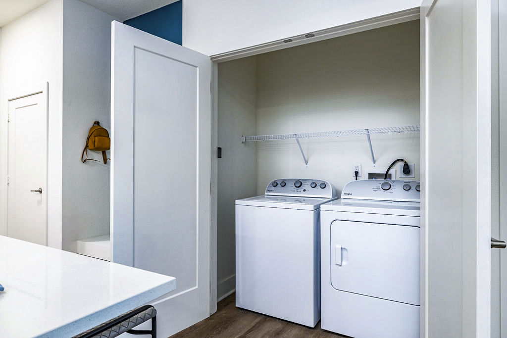 Laundry room at Legacy Encore