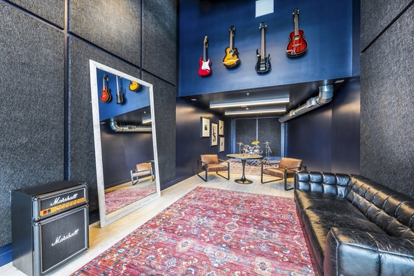 clubhouse/band rehearsal studio at Aliso Apartments