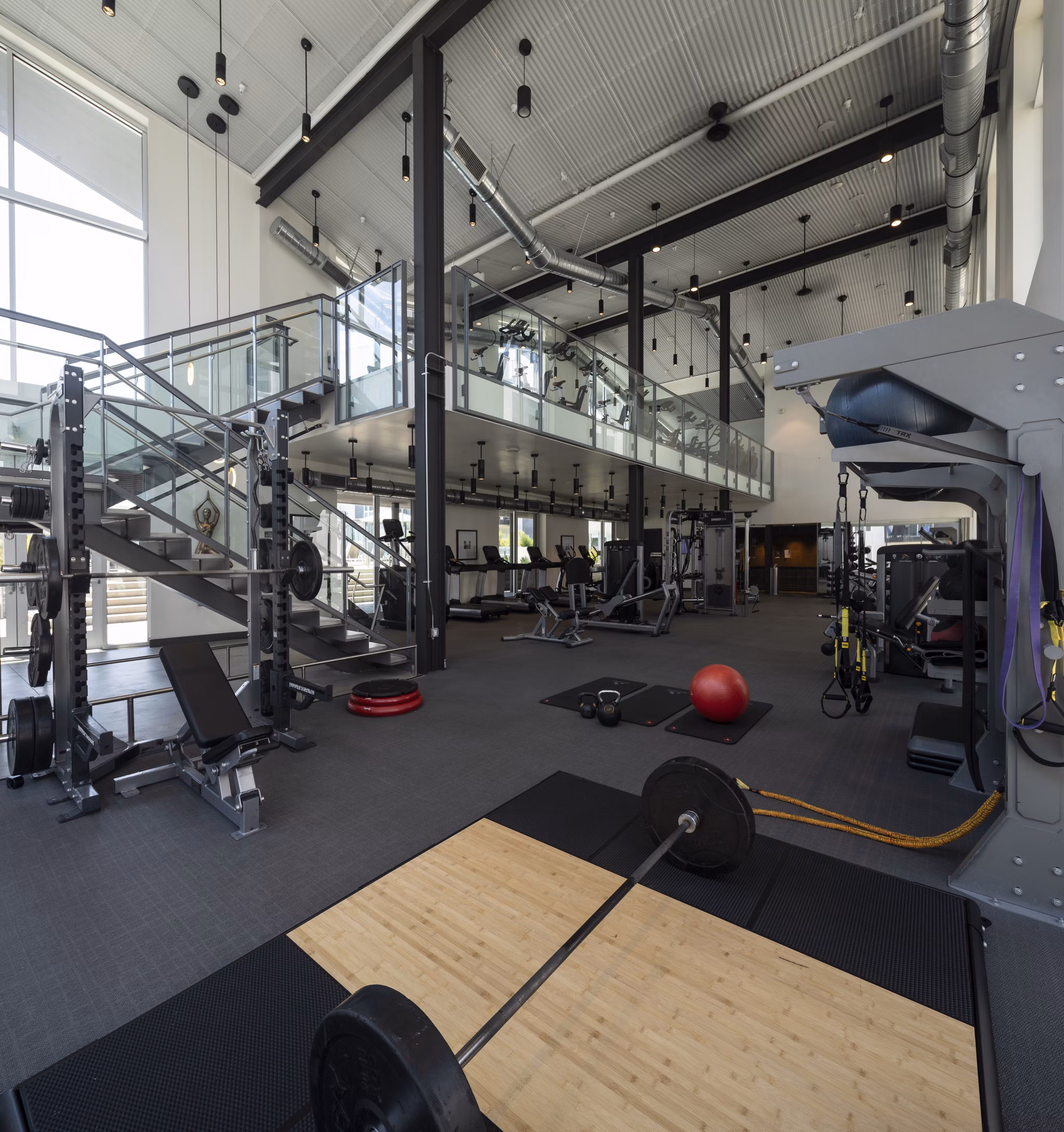 fitness center at Aliso Apartments
