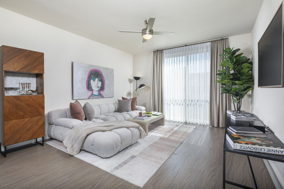living room at Aliso Apartments