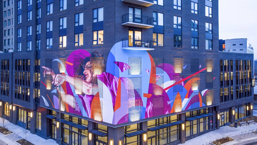 FoundryLine Apartments: Modern luxury high-rise in a vibrant urban setting