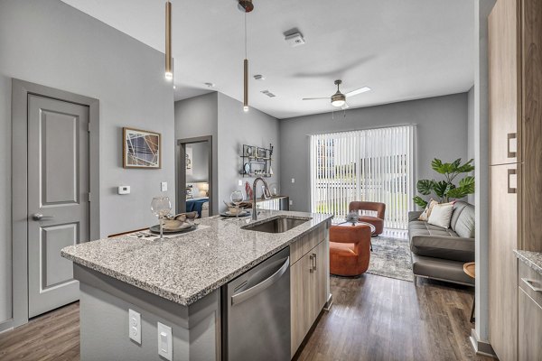 kitchen at Haven at Mansfield Apartments