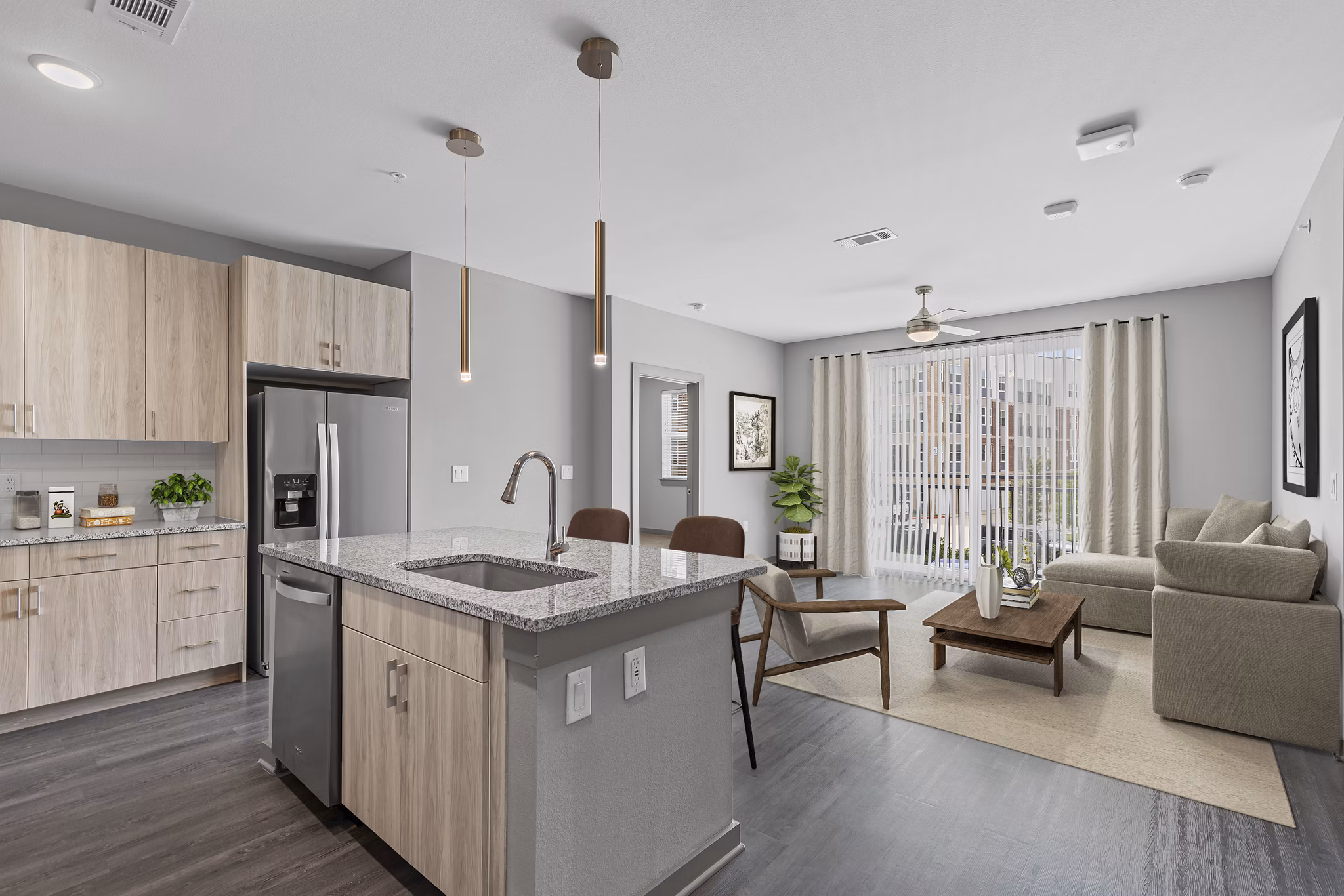 kitchen at Haven at Mansfield Apartments
