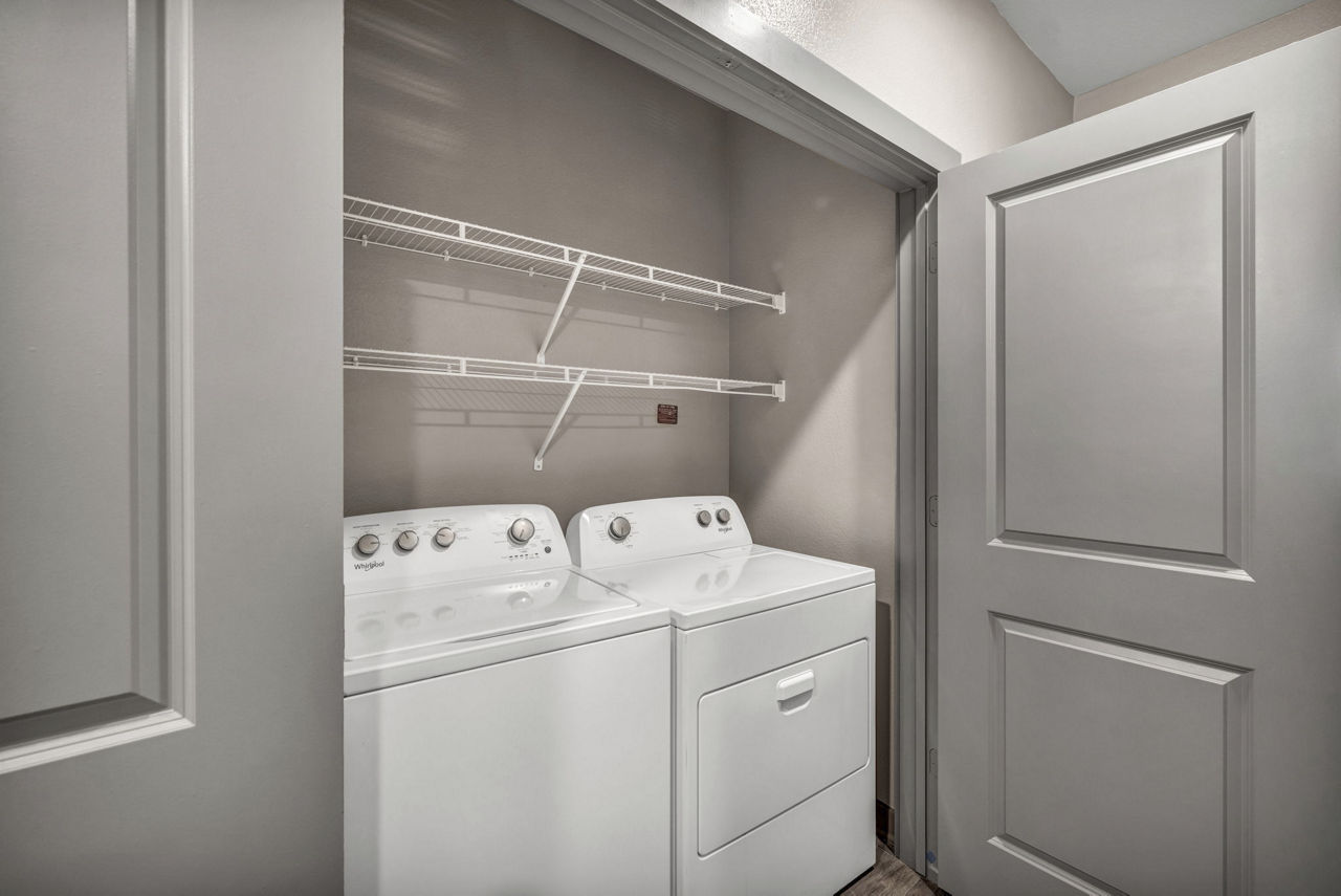 Laundry room at Haven At Mansfield