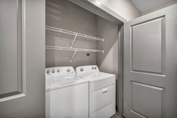 laundry room at Haven at Mansfield Apartments