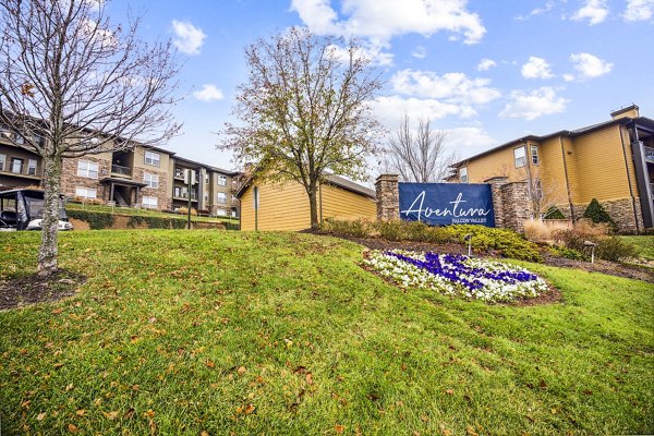 Aventura Falcon Valley: Contemporary luxury apartments with distinctive signage and building exterior