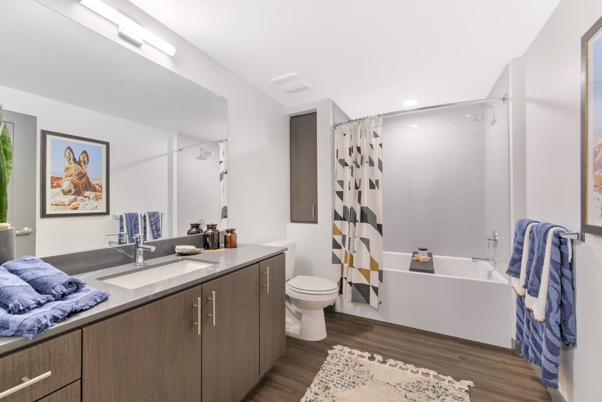 Bathroom featuring modern fixtures and spacious layout at Persea Apartments, Greystar luxury apartments