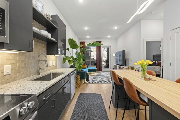 kitchen at Ello House Apartments