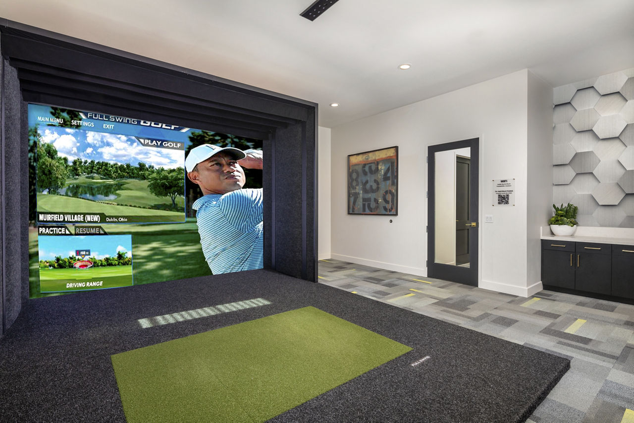 Game room at San Carlo Townhomes