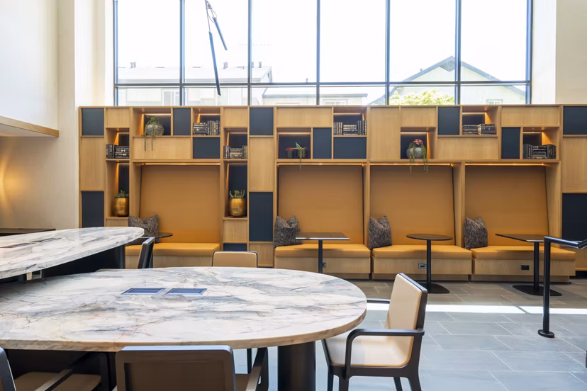 The Hayden Apartments: Stylish clubhouse offering luxury amenities in a Greystar community