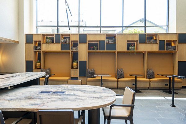 The Hayden Apartments: Stylish clubhouse offering luxury amenities in a Greystar community