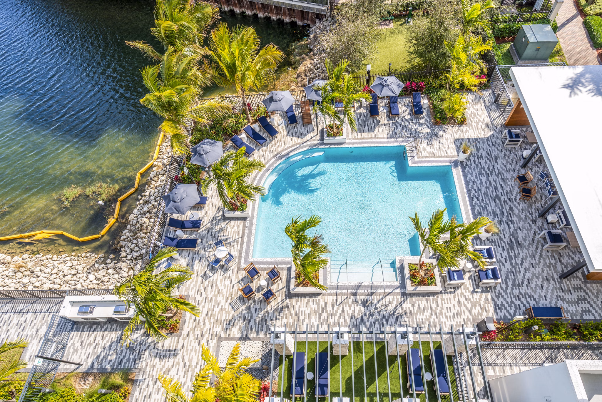 Luxurious pool at Overture Doral Apartments, perfect for relaxation and recreation in a serene setting