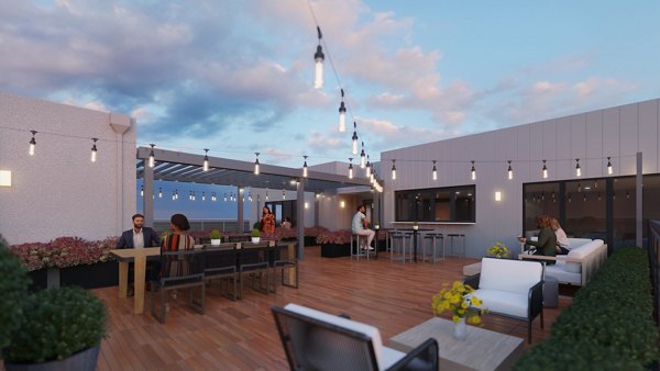 Hagert and York Apartments: Elegant clubhouse with modern design in Greystar's luxury community