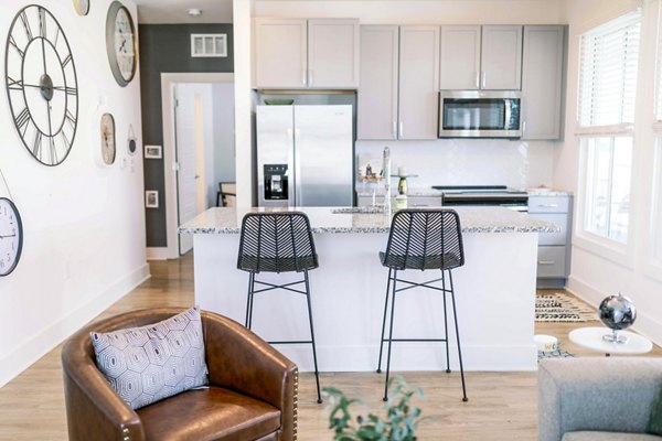 kitchen at the Merchant Apartments