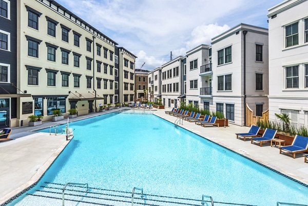 pool at The Merchant Apartments