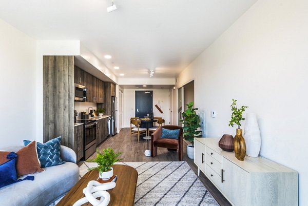 Cozy living room with modern furnishings in Ventana Residences Apartments