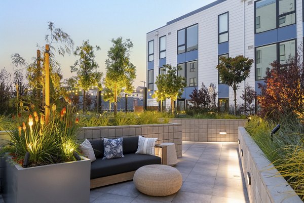 Sleek outdoor patio area at Ventana Residences Apartments, perfect for relaxation and gatherings