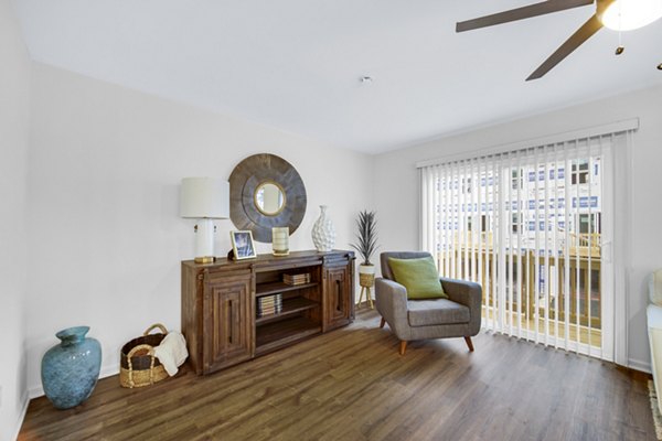 living room at Terrabrook at Prairie Ridge Apartments