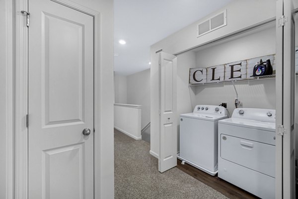 hallway/laundry room at Terrabrook at Prairie Ridge Apartments