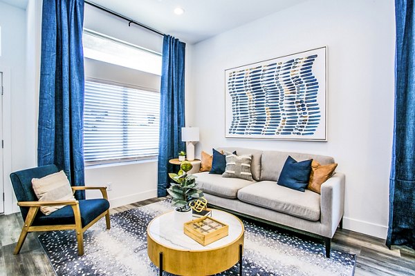 living room at Townes at Peace Way Apartments