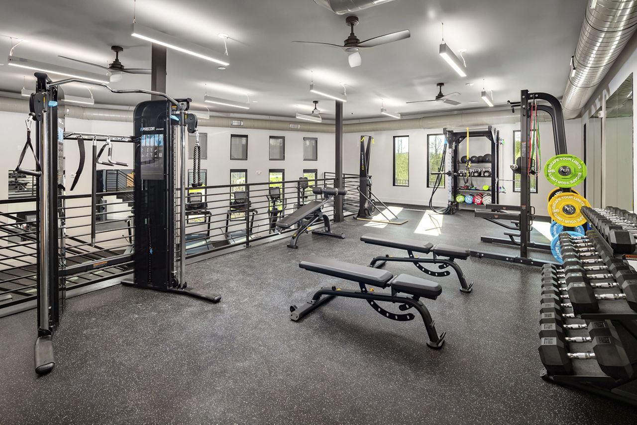 Gym at The Crossings Apartments (2 of 4)